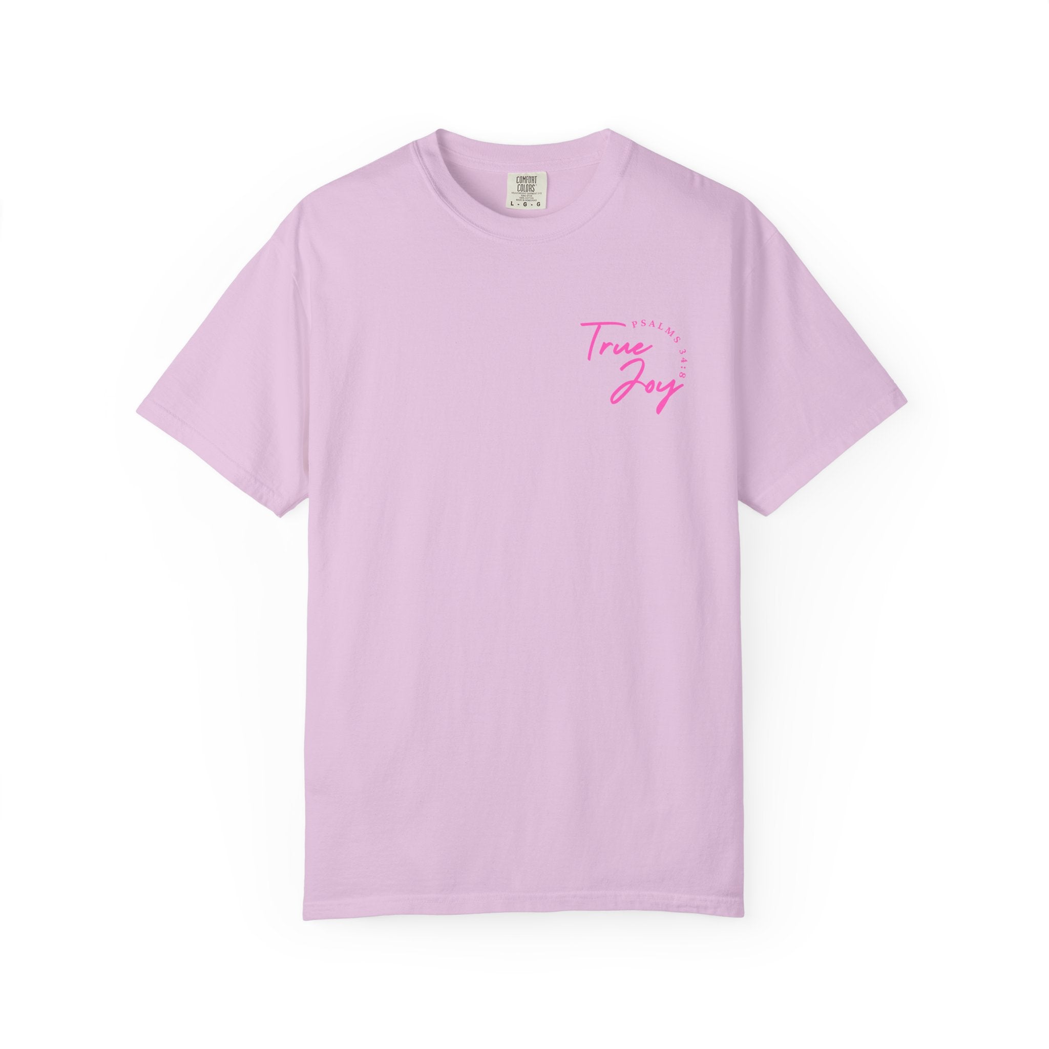 Jesus Saved Me Tee - Hot Pink Text