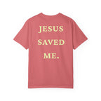 Jesus Saved Me Tee - Light Yellow Text