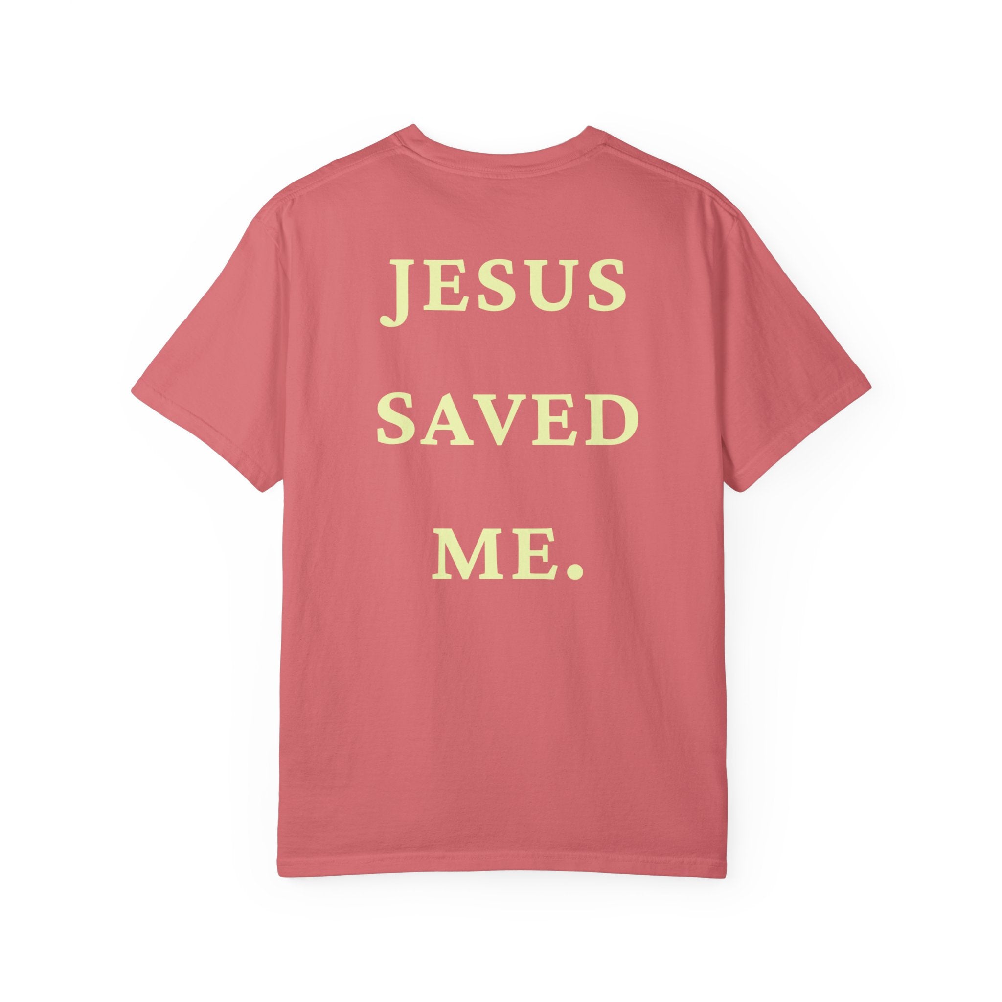 Jesus Saved Me Tee - Light Yellow Text