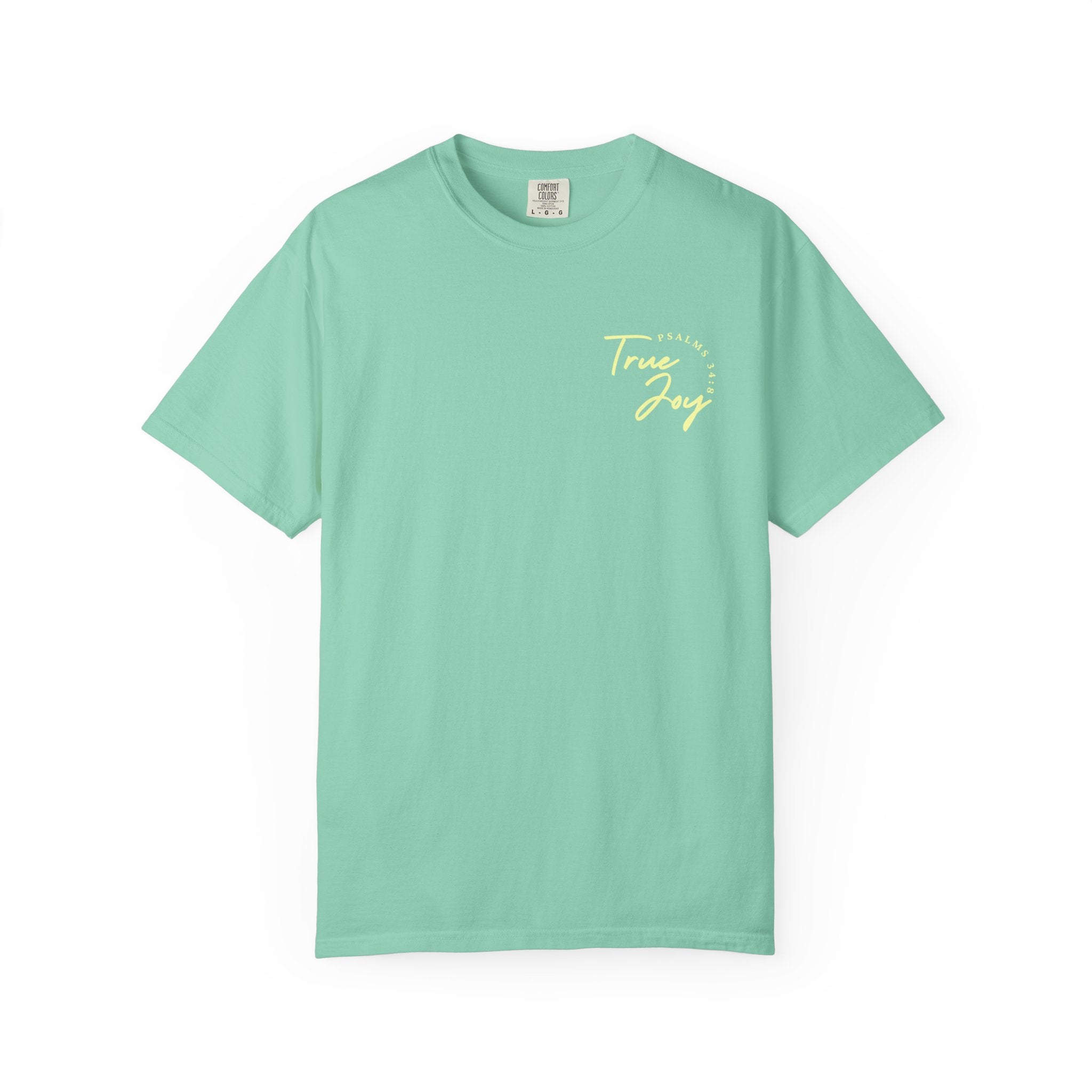 Jesus Saved Me Tee - Light Yellow Text
