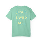 Jesus Saved Me Tee - Light Yellow Text