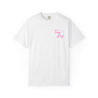 Jesus Saved Me Tee - Hot Pink Text