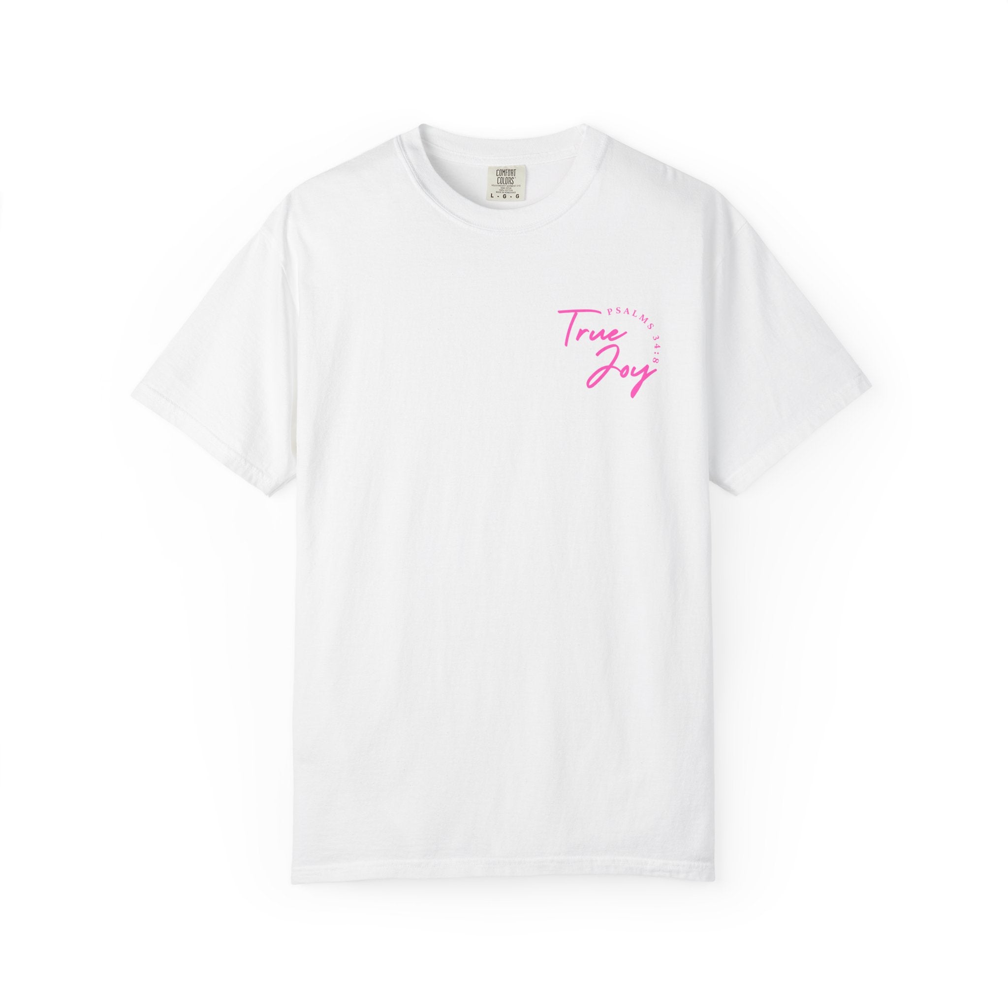 Jesus Saved Me Tee - Hot Pink Text