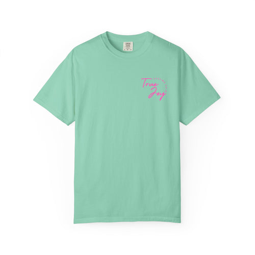 Jesus Saved Me Tee - Hot Pink Text