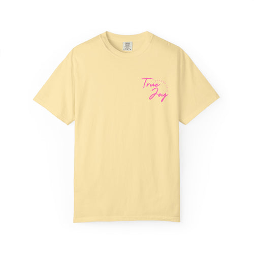 Jesus Saved Me Tee - Hot Pink Text