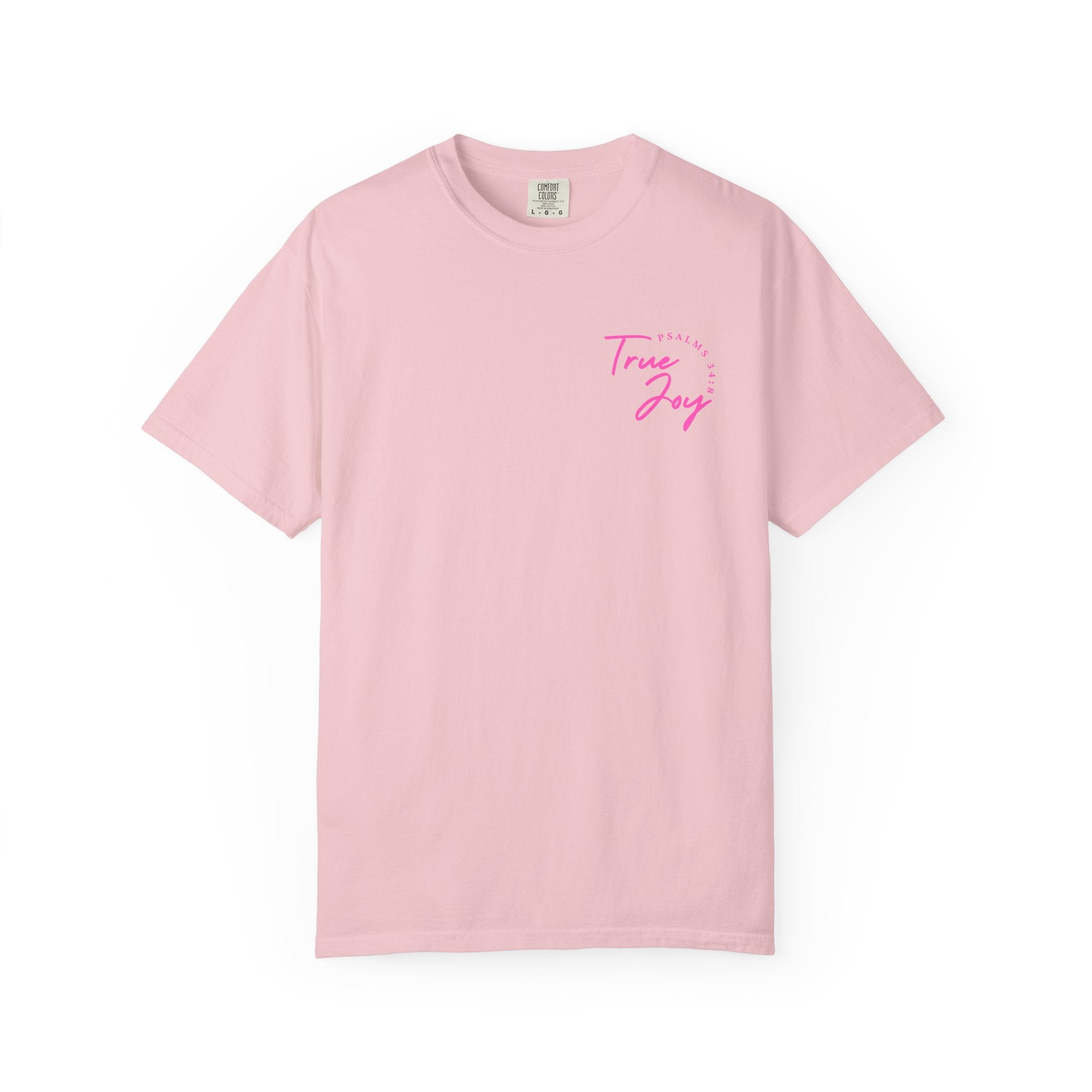 Jesus Saved Me Tee - Hot Pink Text