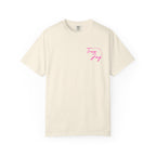 Jesus Saved Me Tee - Hot Pink Text