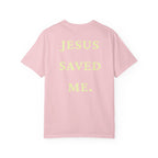 Jesus Saved Me Tee - Light Yellow Text