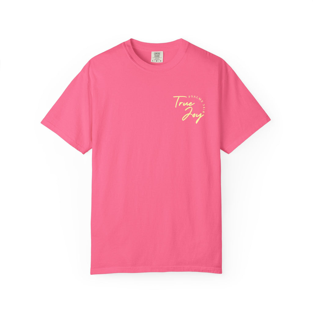 Jesus Saved Me Tee - Light Yellow Text